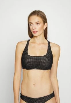 Seafolly DREAM CATCHER SCOOP NECK HALTER - Bikini Top - Black