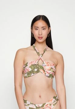 Seafolly PARADISE GARDEN HALTER BANDEAU - Bikini Top - Avocado