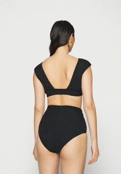 Seafolly SECOND WAVE CAP SLEEVE - Bikini Top - Black