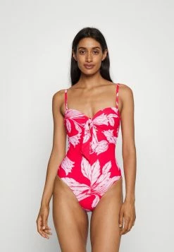 Seafolly FLEUR DE BLOOM TWIST TIE FRONT ONE PIECE - Swimsuit - Chilli Red