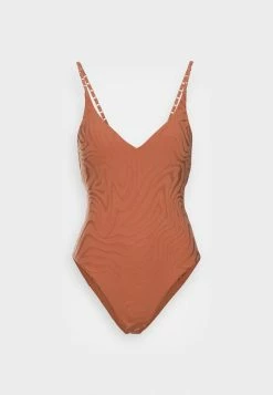 Seafolly SECOND WAVE V NECK ONE PIECE - Swimsuit - Copper Tan -Seafolly Shop 1673c59ef87c47fe8c83d9f030ce2155