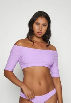 Seafolly CAPRI OFF SHOULDER CROP - Bikini Top - Wild Rose