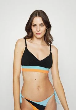 Seafolly SLICE OF SPLICE SPLICED BRALETTE - Bikini Top - Black