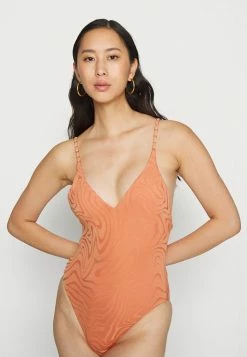Seafolly SECOND WAVE V NECK ONE PIECE - Swimsuit - Copper Tan -Seafolly Shop 2a1801760daf461bbffa4b60be6bb1a4