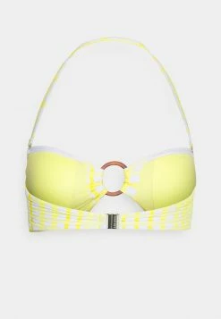 Seafolly AMALFI CHECK RING FRONT BANDEAU - Bikini Top - Lime Light -Seafolly Shop 2f65049a9ed24889afceb2c1132e74fb
