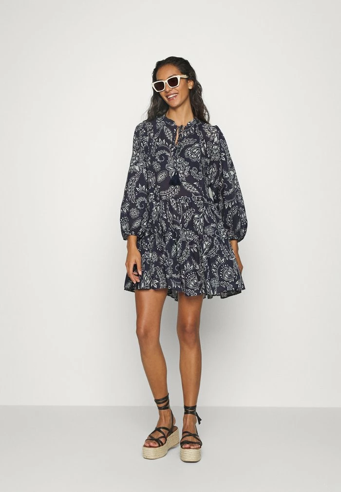 FOLKLORE TIERDRESS - Beach accessory - true navy Seafolly FOLKLORE TIERDRESS - Beach Accessory - True Navy -Seafolly Shop 2fa1b2f027734bee90b6aa4864bd4140