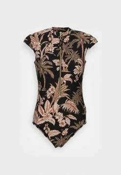 Seafolly CASTAWAY ZIP FRONT ONE PIECE - Swimsuit - Black -Seafolly Shop 30fd930046c34a6f89c0cb3ab8edb25b