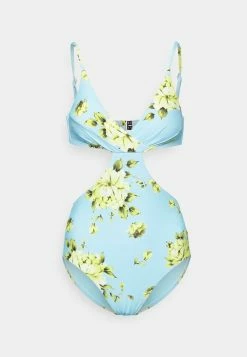 Seafolly FULL BLOOM WRAP FRONT ONE PIECE - Swimsuit - Sky