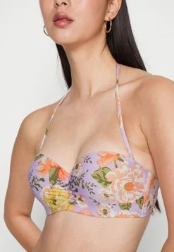 Seafolly PARADISE GARDEN BUSTIER BANDEAU - Bikini Top - Lilac -Seafolly Shop 37d6172473e1422e9540df3057c071d8