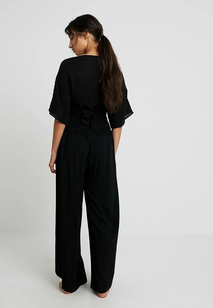 BEACH BASICS SHIRRED WAIST WRAP PANT - Beach accessory - black Seafolly BEACH BASICS SHIRRED WAIST WRAP PANT - Beach Accessory - Black -Seafolly Shop 3b1d3bca3f7e4129b7c33e1c4e3caccc