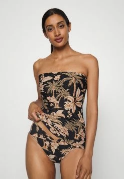 Seafolly DD BIG CUP CASTAWAY BANDEAU SINGLET - Bikini Top - Black