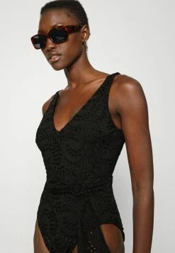 Seafolly COSTA BELLA ONE PIECE WITH BELT - Swimsuit - Black -Seafolly Shop 3cf147f6e5bc404694e4667ed63a3a02