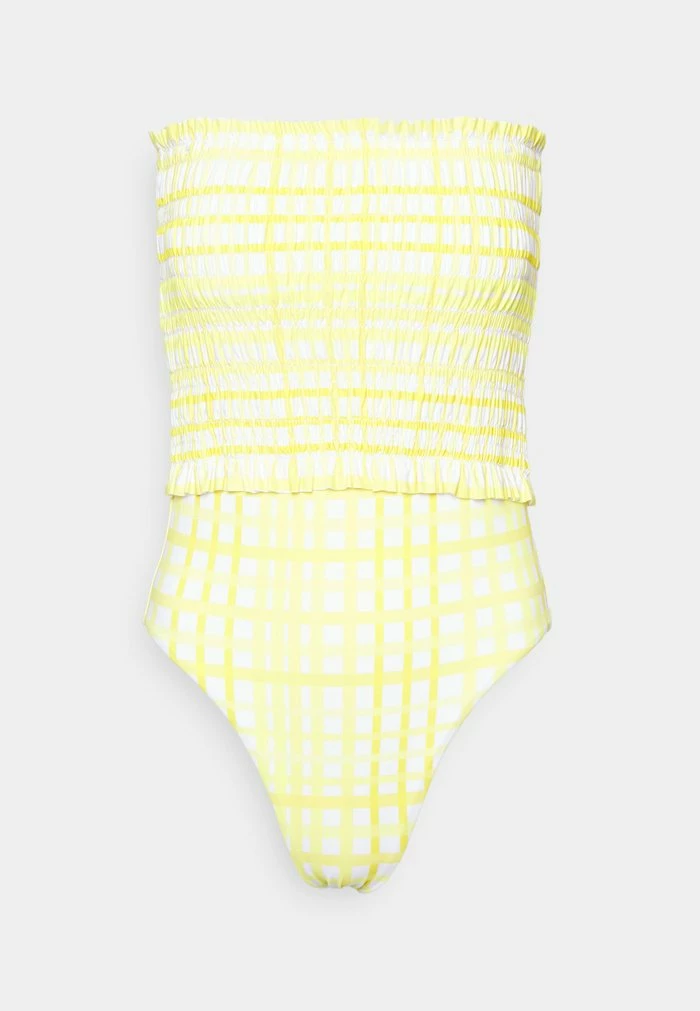 AMALFI CHECK BANDEAU ONE PIECE - Swimsuit - lime light Seafolly AMALFI CHECK BANDEAU ONE PIECE - Swimsuit - Lime Light -Seafolly Shop 4403ac3f0a0848d897d871436a8c0eeb