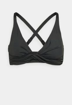 Seafolly DD BIG CUP COLLECTIVE DOUBLE WRAP FRONT BRA - Bikini Top - Black