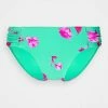 Seafolly FULL BLOOM RUCHED SIDE RETRO PANT - Bikini Bottoms - Jade