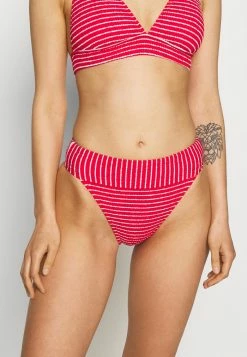 Seafolly SEASIDE BANDED HI RISE PANT - Bikini Bottoms - Chilli Red