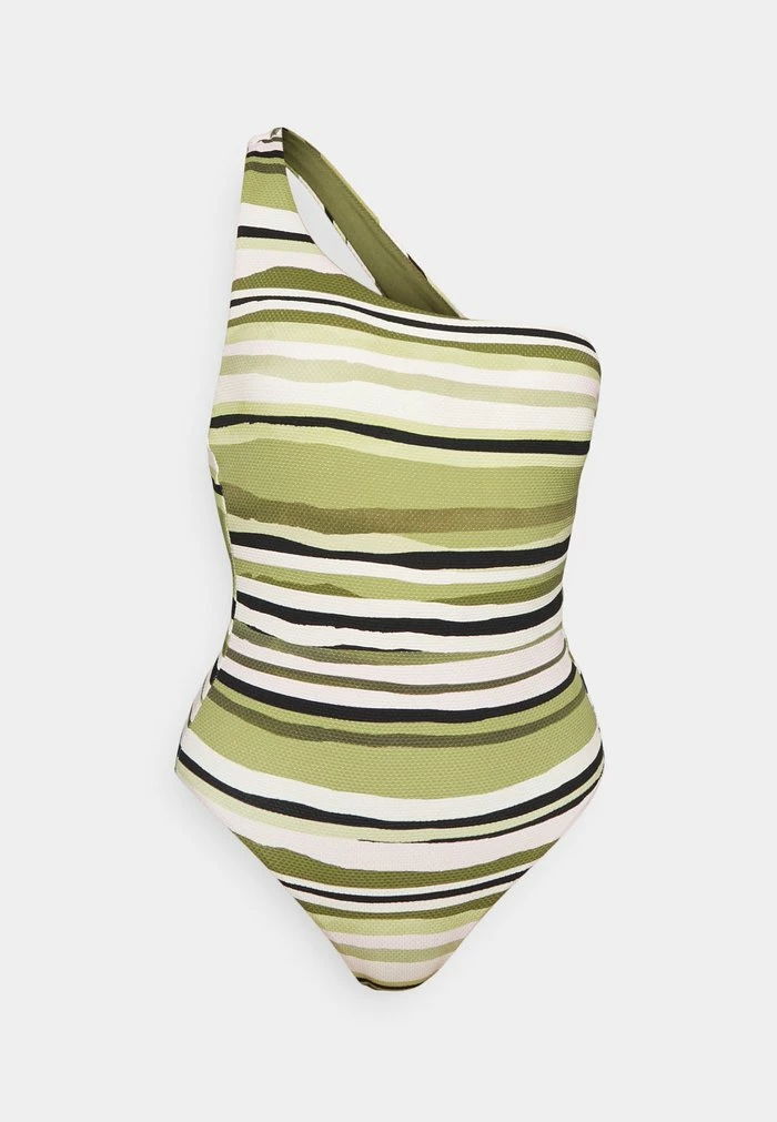 SUN STRIPE ONE SHOULDER ONE PIECE - Swimsuit - avocado Seafolly SUN STRIPE ONE SHOULDER ONE PIECE - Swimsuit - Avocado -Seafolly Shop 4ec9cefa63c64cef9b0a0d8961785bba