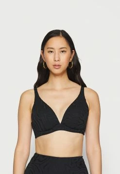 Seafolly DD BIG CUP SECOND WAVE FIXED TRI BRA - Bikini Top - Black