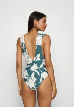 Seafolly FLEUR DE BLOOM V NECK ONE PIECE - Swimsuit - Evergreen -Seafolly Shop 543e4abbe5ba4cf2aa6d0da531bddf34