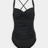 Seafolly COLLECTIVE TWIST HALTER ONE PIECE - Swimsuit - Black