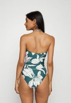 Seafolly FLEUR DE BLOOM BANDEAU ONE PIECE - Swimsuit - Evergreen -Seafolly Shop 5b817354e62e45b28a431cc56c0d43c2