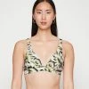 Seafolly ISLAND IN THE SUN LONGLINE - Bikini Top - Avocado
