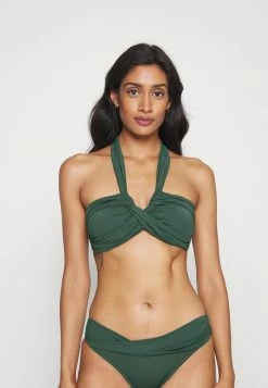 Seafolly COLLECTIVE HALTER BANDEAU - Bikini Top - Evergreen