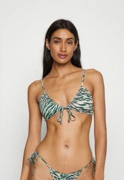 Seafolly WILD AT HEART DRAWSTRING BRALETTE - Bikini Top - Evergreen
