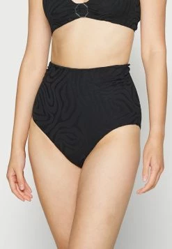 Seafolly SECOND WAVE HIGH WAIST PANT - Bikini Bottoms - Black