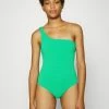 Seafolly DIVE ONE SHOULDER ONE PIECE - Swimsuit - Jade