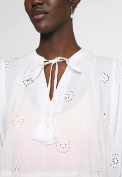 Seafolly BORA BORA FLORA EMBROIDERY TIERED DRESS - Beach Accessory - White -Seafolly Shop 7264e46d665c425dabde553afd421c7a