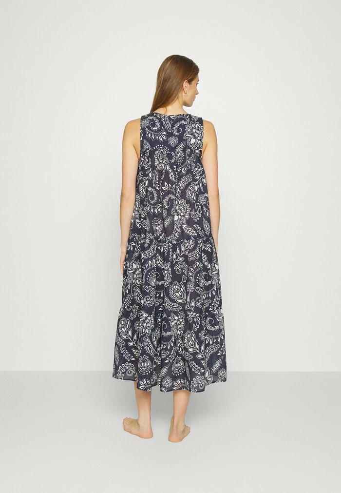 FOLKLORE MIDI DRESS - Beach accessory - true navy Seafolly FOLKLORE MIDI DRESS - Beach Accessory - True Navy -Seafolly Shop 769c7a62fdbb4df59dcd18069398cc17