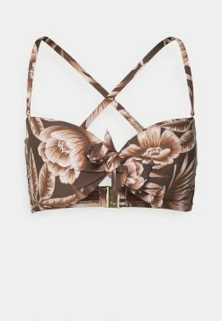 Seafolly ISLAND IN THE SUN TWIST TIE FRONT BANDEAU - Bikini Top - Tiramisu -Seafolly Shop 78bffb3510a74ebda9b5fa76f79ece9d