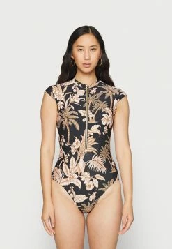 Seafolly CASTAWAY ZIP FRONT ONE PIECE - Swimsuit - Black