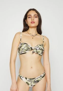 Seafolly ISLAND IN THE SUN TWIST TIE FRONT BANDEAU - Bikini Top - Avocado