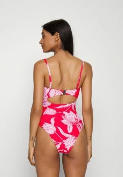Seafolly FLEUR DE BLOOM TWIST TIE FRONT ONE PIECE - Swimsuit - Chilli Red -Seafolly Shop 7fc588b9c48d4adfb1fd60c4c4517dfd