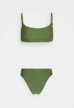 Seafolly ESSENTIALS BRALETTE ESSENTIALS HIGH RISE PANT SET - Bikini - Ivy