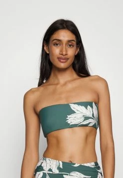 Seafolly FLEUR DE BLOOM TUBE - Bikini Top - Evergreen