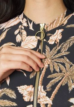 Seafolly CASTAWAY ZIP FRONT ONE PIECE - Swimsuit - Black -Seafolly Shop 95be71260b6a49a7a1f92f50ee3567cd