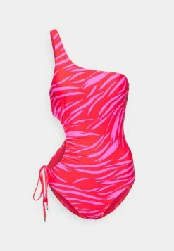 Seafolly SKIN DEEP DRAWSTRING KEYHOLE ONE PIECE - Swimsuit - Mandarin Red