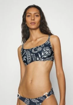 Seafolly FOLKLORE DD SQUARE NECK TANK - Bikini Top - True Navy