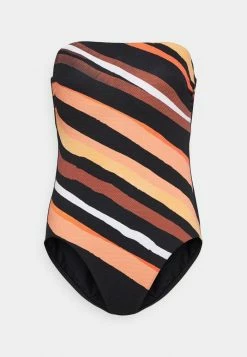 Seafolly SUN STRIPE BANDEAU ONE PIECE - Swimsuit - Black -Seafolly Shop a7919f31d4124375816e77986efa1e44