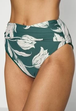 Seafolly FLEUR DE BLOOM HIGH WAIST WRAP FRONT PANT - Bikini Bottoms - Evergreen -Seafolly Shop a87109bcf43d4bff8132469b2567c8e3
