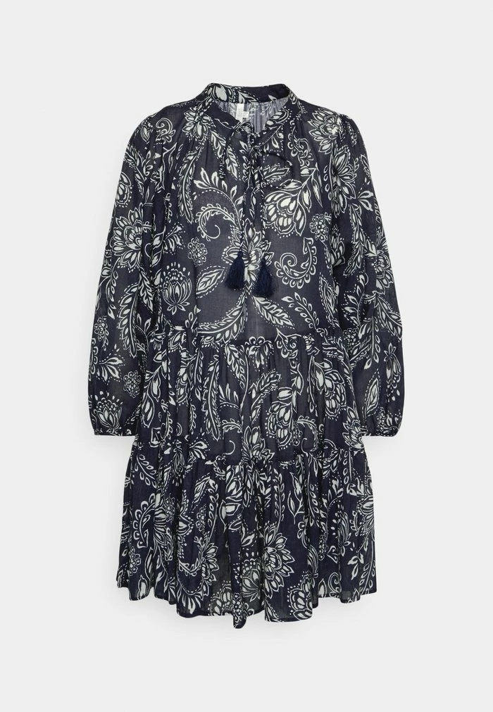 FOLKLORE TIERDRESS - Beach accessory - true navy Seafolly FOLKLORE TIERDRESS - Beach Accessory - True Navy -Seafolly Shop a891506e15994f1eba82b9944788c314