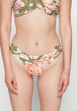 Seafolly PARADISE GARDEN TWIST BAND MINI HIPSTER - Bikini Bottoms - Avocado