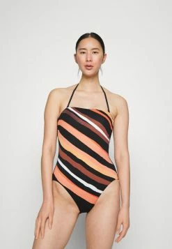 Seafolly SUN STRIPE BANDEAU ONE PIECE - Swimsuit - Black -Seafolly Shop b6551af06c324e76bc0ef75daa0515e5