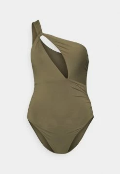 Seafolly COLLECTIVE ONE SHOULDER ONE PIECE - Swimsuit - Dark Olive