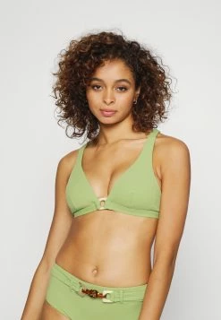 Seafolly BELIZE LONGLINE - Bikini Top - Green Tea
