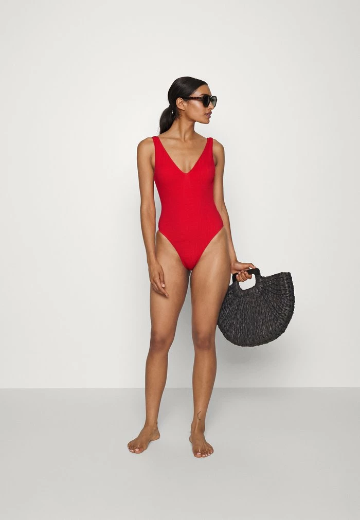 DIVE DEEP V NECK ONE PIECE - Swimsuit - chilli red Seafolly DIVE DEEP V NECK ONE PIECE - Swimsuit - Chilli Red -Seafolly Shop b9892a77596d4a0e9344283a4c1a6bdf