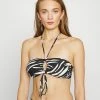 Seafolly SKIN DEEP BANDEAU BRA WITH WRAP TIES - Bikini Top - Black